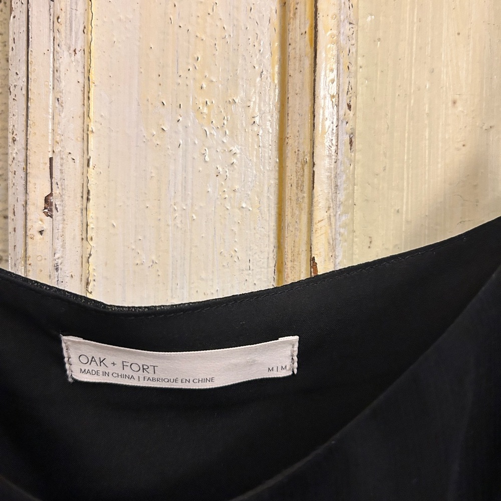 Oak + Fort Chiffon Dress with pleats - Picture 3 of 5